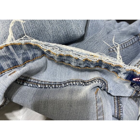 LA Blues Stretch Jeans Light Wash Distressed 5-Pocket Size 24 WP - Picture 7 of 9